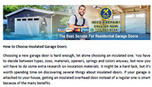 How To Choose Insulated Garage Doors in Pinellas Park - Click here to download